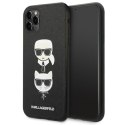 Karl Lagerfeld KLHCN58SAKICKCBK iPhone 11 Pro 5,8" czarny/black hardcase Saffiano Karl&Choupette Head