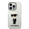 Karl Lagerfeld KLHCP14LHNIKTCT iPhone 14 Pro 6,1" transparent hardcase Ikonik Karl Lagerfeld