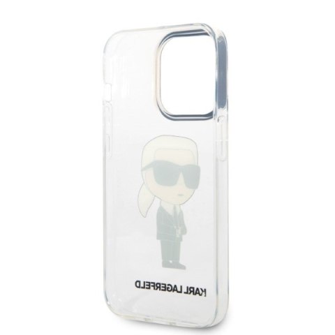 Karl Lagerfeld KLHCP14LHNIKTCT iPhone 14 Pro 6,1" transparent hardcase Ikonik Karl Lagerfeld