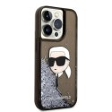 Karl Lagerfeld KLHCP14LLNKHCK iPhone 14 Pro 6,1" czarny/black hardcase Glitter Karl Head