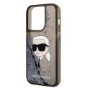 Karl Lagerfeld KLHCP14LLNKHCK iPhone 14 Pro 6,1" czarny/black hardcase Glitter Karl Head