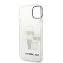 Karl Lagerfeld KLHCP14MHNKCTGT iPhone 14 Plus 6,7" transparent hardcase Gliter Karl&Choupette