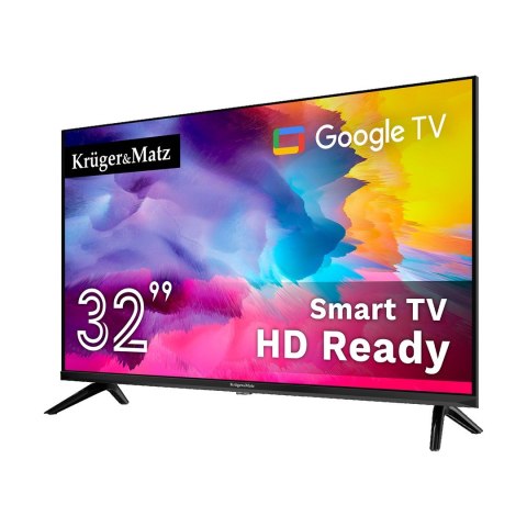 KRUGER&MATZ TELEWIZOR LED 32" HD GOOGLETV, DVB-T2/S2/T/C H.265 HEVC KM0232HD-G