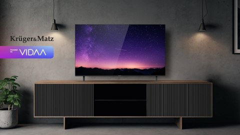 KRUGER&MATZ TELEWIZOR LED 55" UHD VIDAA, DVB-T2/S2/T/C H.265 HEVC KM0255UHD-V3