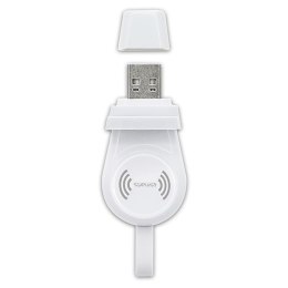 4smarts Ładowarka indukcyjna VoltBeam Mini dla Apple Watch 1-8/SE z kablem 1m USB-A 2.5W biały/white 462332