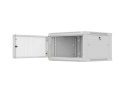 LANBERG SZAFA INSTALACYJNA RACK WISZĄCA 19" 6U 600X600 SZARA DRZWI PERFOROWANE (FLAT PACK)