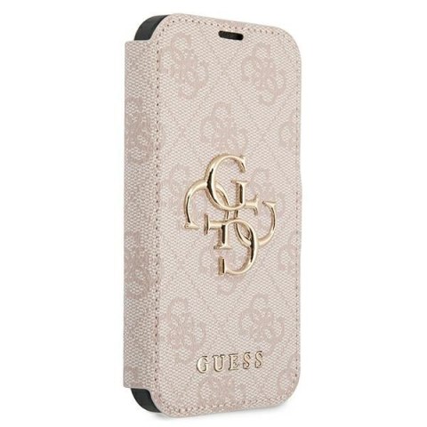 Guess GUBKP13X4GMGPI iPhone 13 Pro Max 6,7" różowy/pink book 4G Big Metal Logo