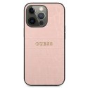 Guess GUHCP13LPCRBPI iPhone 13 Pro / 13 6,1" różowy/pink Croco Strap Collection