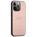 Guess GUHCP13LPCRBPI iPhone 13 Pro / 13 6,1" różowy/pink Croco Strap Collection