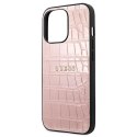 Guess GUHCP13LPCRBPI iPhone 13 Pro / 13 6,1" różowy/pink Croco Strap Collection