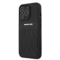 AMG AMHCP13XOSDBK iPhone 13 Pro Max 6,7" czarny/black hardcase Leather Curved Lines