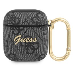 Guess GUA24GSMK AirPods cover szary/grey 4G Script Metal Collection