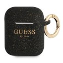 Guess GUA2SGGEK AirPods cover czarny/black Silicone Glitter