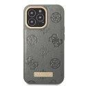 Guess GUHMP13XSAPSTG iPhone 13 Pro Max 6,7" szary/grey hardcase Peony Logo Plate MagSafe