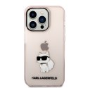 Karl Lagerfeld KLHCP14LHNCHTCP iPhone 14 Pro 6,1" różowy/pink hardcase Ikonik Choupette