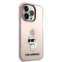 Karl Lagerfeld KLHCP14LHNCHTCP iPhone 14 Pro 6,1" różowy/pink hardcase Ikonik Choupette