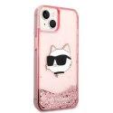 Karl Lagerfeld KLHCP14MLNCHCP iPhone 14 Plus 6,7" różowy/pink hardcase Glitter Choupette Head