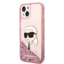 Karl Lagerfeld KLHCP14MLNKHCP iPhone 14 Plus 6,7" różowy/pink hardcase Glitter Karl Head