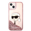 Karl Lagerfeld KLHCP14MLNKHCP iPhone 14 Plus 6,7" różowy/pink hardcase Glitter Karl Head