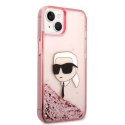 Karl Lagerfeld KLHCP14MLNKHCP iPhone 14 Plus 6,7" różowy/pink hardcase Glitter Karl Head