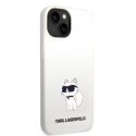 Karl Lagerfeld KLHCP14MSNCHBCH iPhone 14 Plus 6,7" hardcase biały/white Silicone Choupette