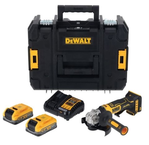 DEWALT SZLIFIERKA KĄTOWA 125mm 18V DCG404S2T 2x3,5Ah BL