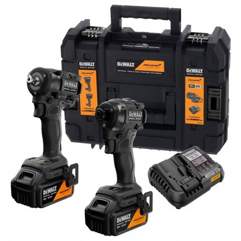 DEWALT ZESTAW COMBO 18V DCK2224MP2T (DCD86M, DCF92M) 2x5,0Ah TSTAK MCLAREN