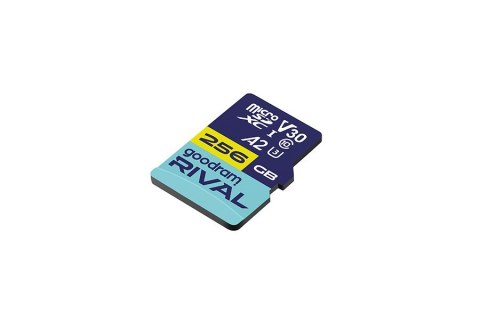 GOODRAM microSDXC 256GB V30 A2 UHS I U3 RIVAL + adapter