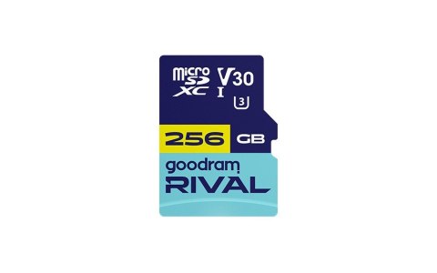 GOODRAM microSDXC 256GB V30 UHS I U3 RIVAL + adapter