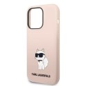 Karl Lagerfeld KLHCP14XSNCHBCP iPhone 14 Pro Max 6,7" hardcase różowy/pink Silicone Choupette