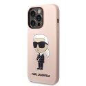 Karl Lagerfeld KLHCP14XSNIKBCP iPhone 14 Pro Max 6,7" hardcase różowy/pink Silicone Ikonik