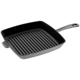 Kwadratowa patelnia żeliwna grillowa STAUB 40501-109-0 - grafitowa 30 cm