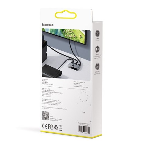 BASEUS DWUKIERUNKOWY ROZDZIELACZ SPLITTER HDMI MATRIX, 2X1 / 1X2, 4K