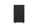 SZAFA INSTALACYJNA RACK STOJĄCA 19" 22U 800X1000 CZARNA DRZWI PERFOROWANE LCD LANBERG (FLAT PACK) V2