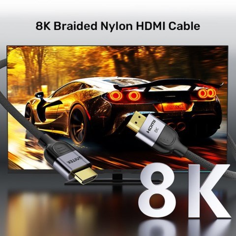 UNITEK KABEL HDMI 2.1 8K LUX OPLOT 1,5M