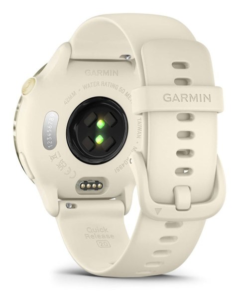 Zegarek sportowy Garmin Vivoactive 6 AMOLED 42mm Bone