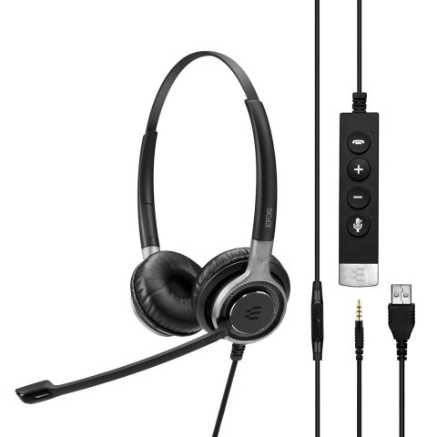 Zestaw słuchawkowy Sennheiser EPOS Impact SC 660 ANC USB Stereo On-Ear