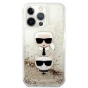 Karl Lagerfeld KLHCP13XKICGLD iPhone 13 Pro Max 6,7" złoty/gold hardcase Liquid Glitter Karl&Choupette Head