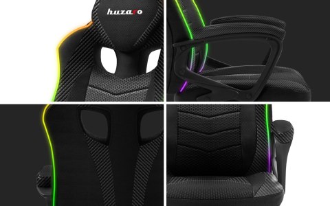 FOTEL GAMINGOWY HUZARO FORCE 2.5 RGB MESH