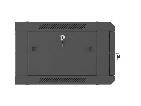 LANBERG SZAFA INSTALACYJNA RACK WISZĄCA 19" 4U 600X450 CZARNA DRZWI METALOWE (FLAT PACK)