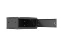 LANBERG SZAFA INSTALACYJNA RACK WISZĄCA 19" 4U 600X450 CZARNA DRZWI METALOWE (FLAT PACK)