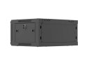 LANBERG SZAFA INSTALACYJNA RACK WISZĄCA 19" 4U 600X450 CZARNA DRZWI METALOWE (FLAT PACK)