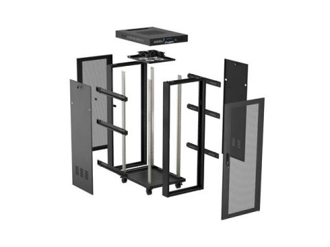 LANBERG SZAFA RACK STOJĄCA 19" 24U 600X800 CZARNA
