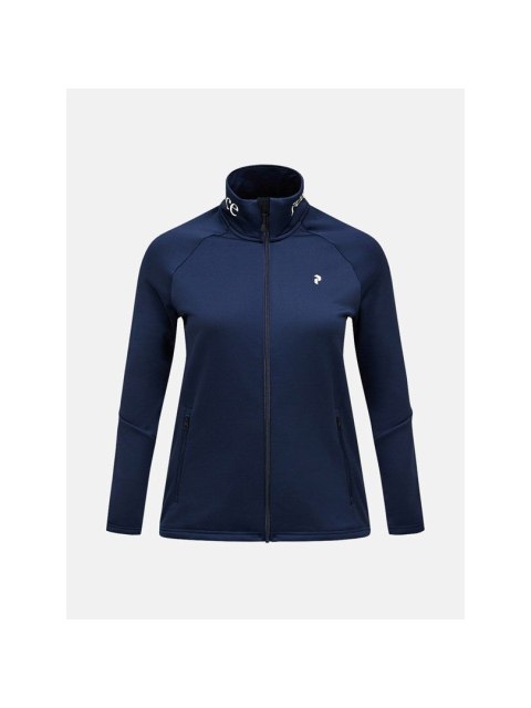 Bluza damska PEAK PERFORMANCE W Rider Essentials Zip Jacket kolor granatowy - M