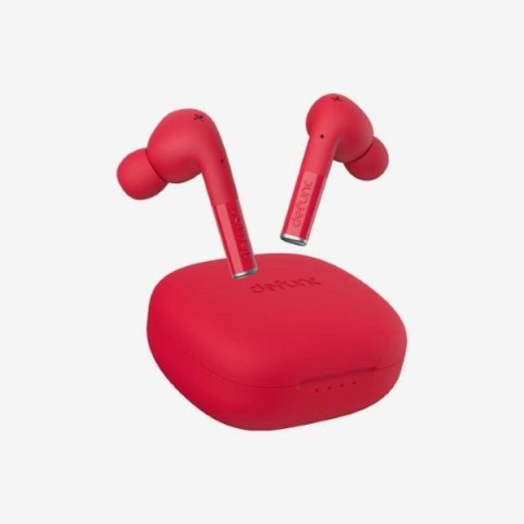 DeFunc Słuchawki Bluetooth 5.2 True Entertainment bezprzewodowe czerwone/red 71535