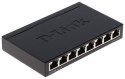 D-Link DGS-108 Nie zarządzany L2 Gigabit Ethernet (10/100/1000) Czarny