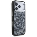 Etui Karl Lagerfeld IML Leopard Pattern MagSafe do iPhone 17 Pro czarny