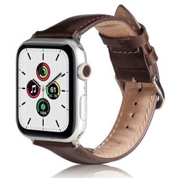 Beline pasek Apple Watch Leather 42/44/45/49mm brązowy /brown