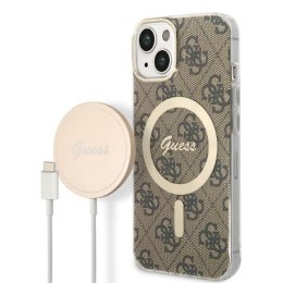 Zestaw Guess GUBPP14SH4EACSW Case+ Charger iPhone 14 6,1