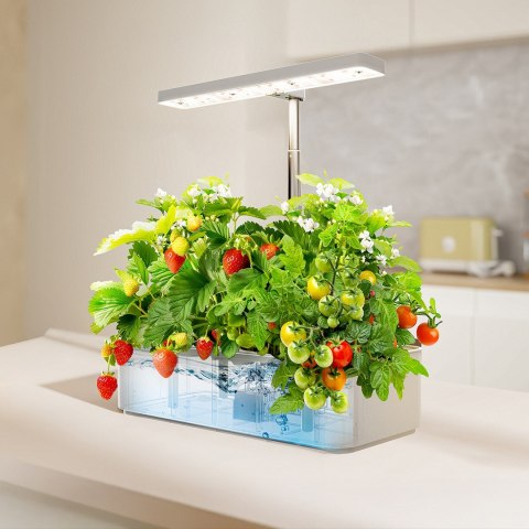 GREENBLUE INTELIGENTNY SYSTEM WEWNĘTRZNEJ UPRAWY ROŚLIN, DONICZKA SMART, POJEMNOŚĆ 4L, NA 12 ROŚLIN, DIODY LED FULL SPECTRUM